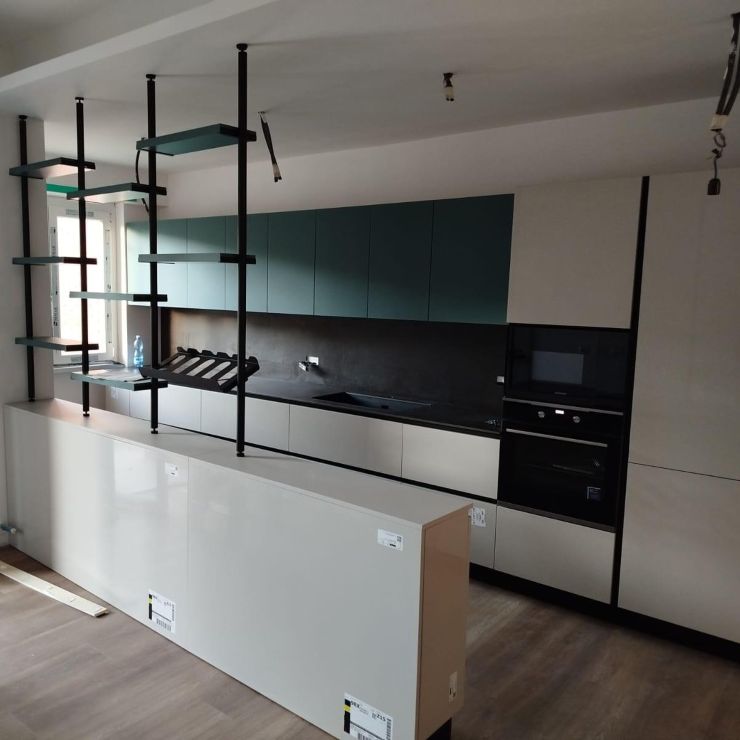 Cucina su misura arredo3 glass e time roma villa borghese